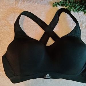 Adidas, medium, black, sports bra